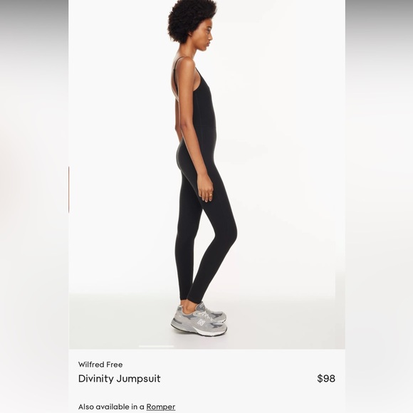 Wilfred Free Divinity Jumpsuit Size xxs black with coral stripe on leg - Picture 6 of 9